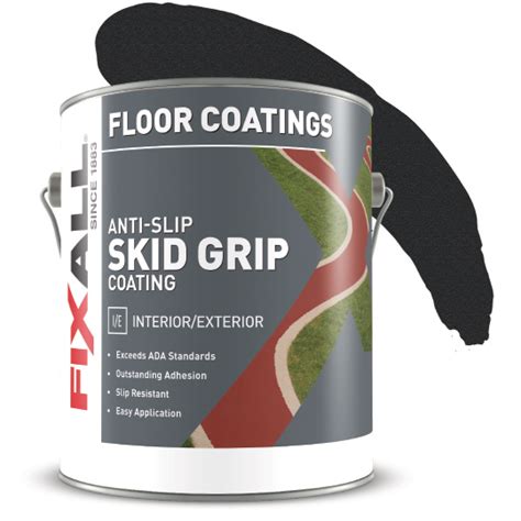 FixALL Anti-Slip Floor Exterior Paint: Skid Grip Coating - Walmart.com