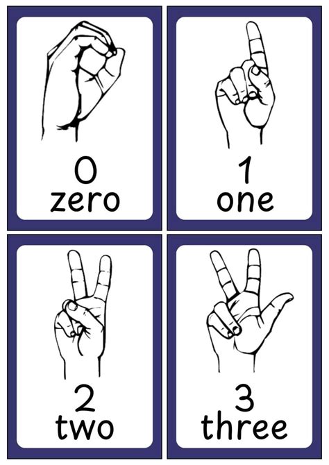 ASL Sign Language Flashcards - Free Printables - Teach Prints