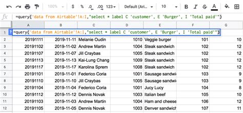 Image result for Query Google Sheets Functions