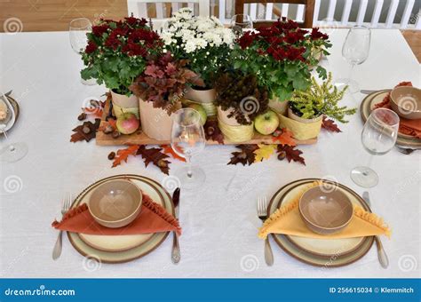 Fall Thanksgiving Table Decorations and Place Settings for Festive ...