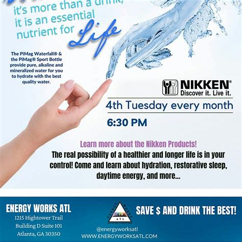 Nikken Wellness Class, Energy Works ATL, Atlanta, 26 August to 24 March ...