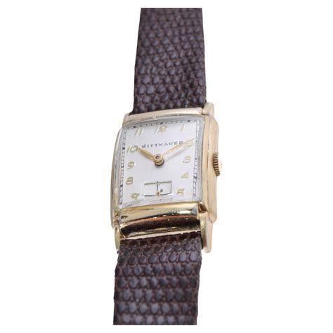 Wittnauer Art Deco Gold Filled Tank Style Watch circa 1940's For Sale ...