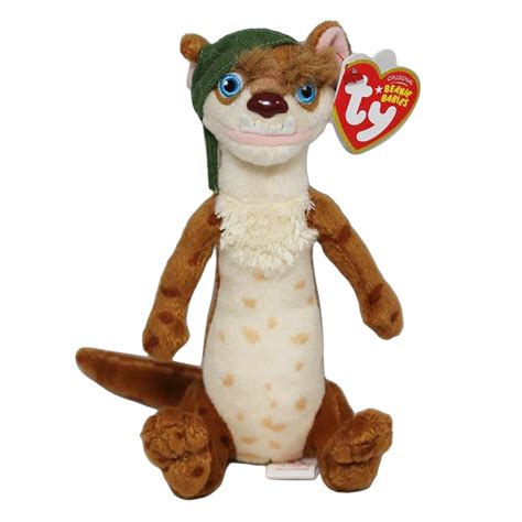 Ty Beanie Baby: Buck the Weasel - Ice Age | Stuffed Animal | MWMT's ...