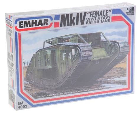 Buy Emhar Models Mk.IV Female WWI Heavy Battle Tank Vehicle Model ...