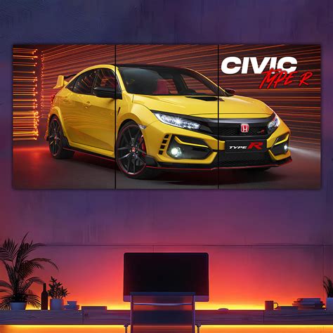 Honda Civic Type R Split Poster – Frame Kro