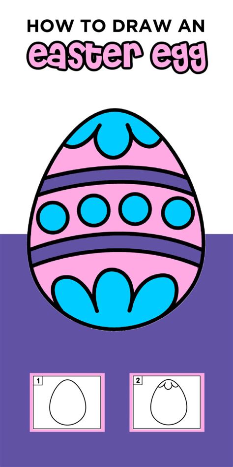 How To Draw an Easter Egg - Easy Step By Step Tutorial