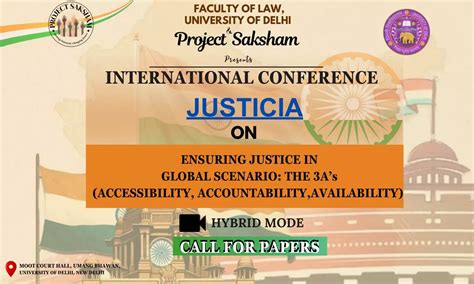 International Conference on Ensuring Justice in Global Scenario ...