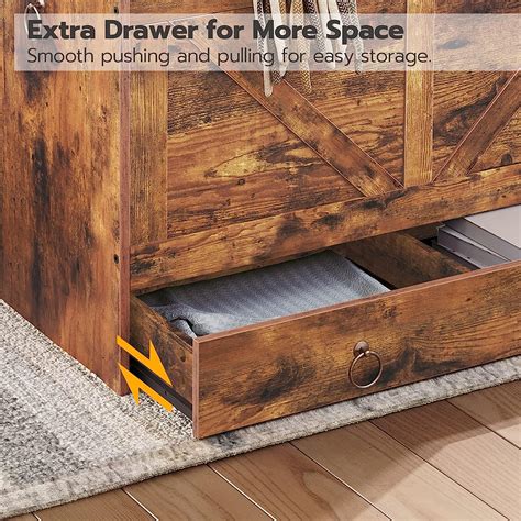 Buy HOOBRO Storage Chest, Storage Trunk with Drawer, Wooden Storage ...