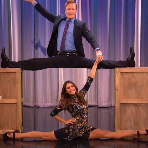 Vampire Diaries' Nina Dobrev, Conan O'Brien Do Splits: Watch