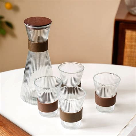 Luxury Glass Bowl Set With 360° Rotating Metal Stand Online - Premium ...
