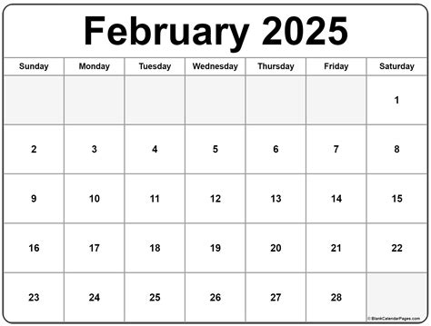 February 2025 calendar | free printable calendars