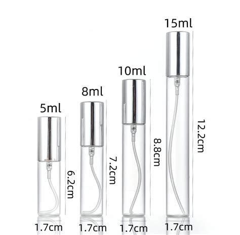 10ml Clear Glass Perfume Bottle Sample Vial - Perfume Glass Bottle and ...