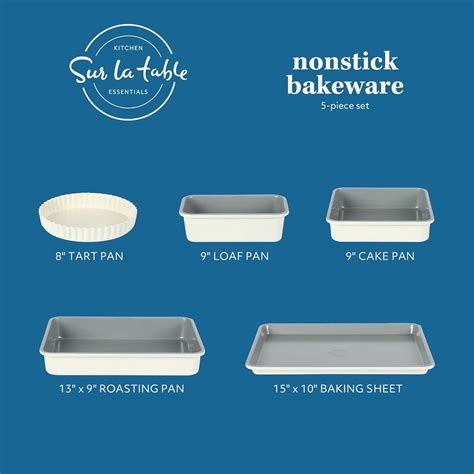 Sur La Table Kitchen Essential Carbon Steel Baking Pans Bakeware Set W ...