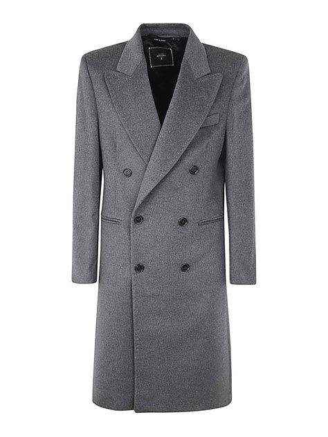 Sartoria Brizzi Double breasted coat - Grey - Men | 3070423