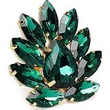 ZAVERI PEARLS Black & Green Crystal Shine Stones Party Bling ...