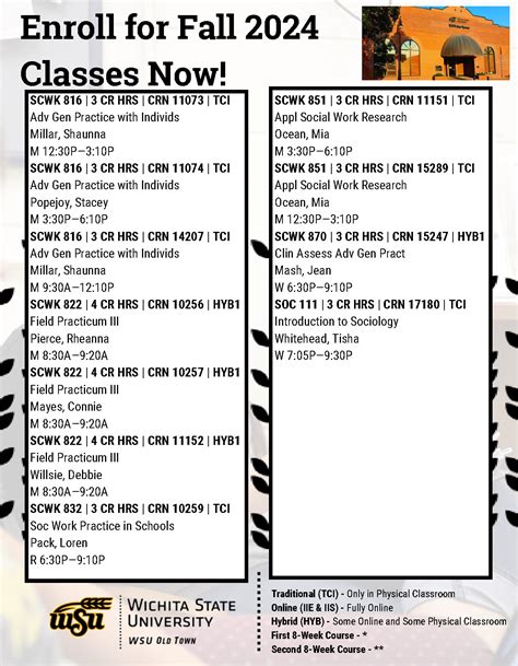 WSU Old Town Fall '24 Classes