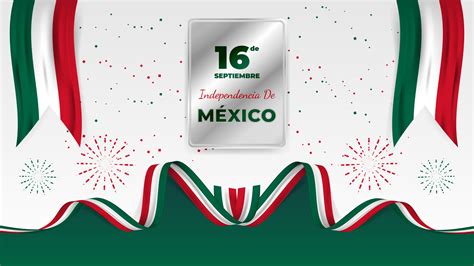 Decorative 16 de Septiembre Independencia de Mexico Greeting on Silver ...