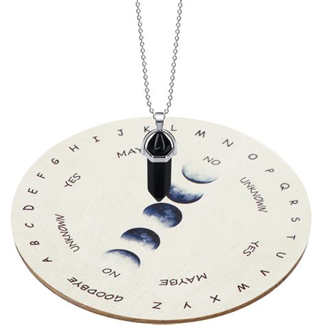 Moon Phase Pendulum Board Dowsing Divination Metaphysical Message Board ...