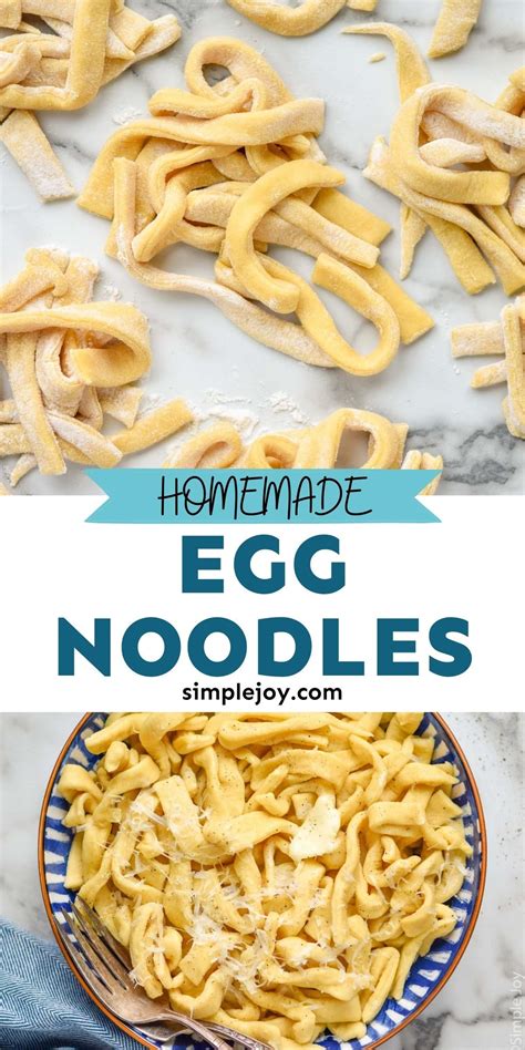 Homemade Egg Noodles are incredibly easy to make, and so delicious. Add ...