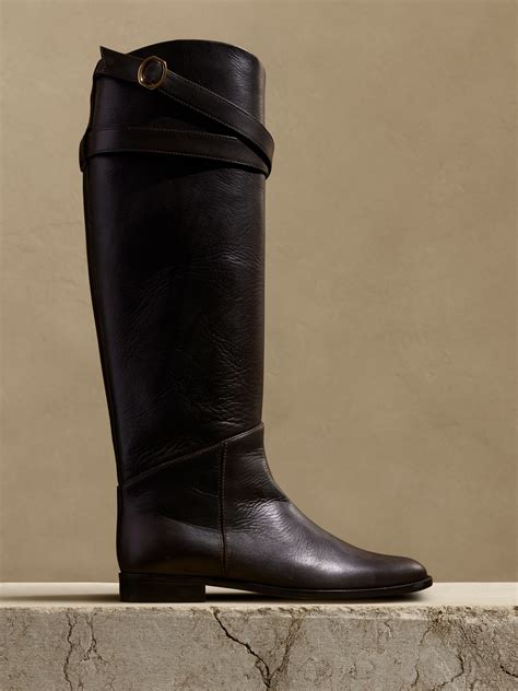 Cheval Leather Riding Boot | Banana Republic