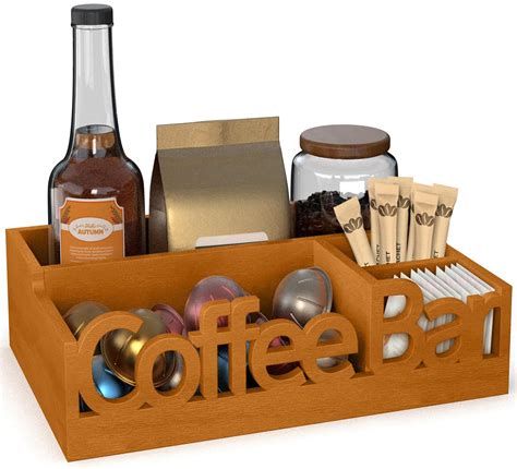 Amazon.com: Coffee Station Organizer & Condiment Storage – Coffee ...