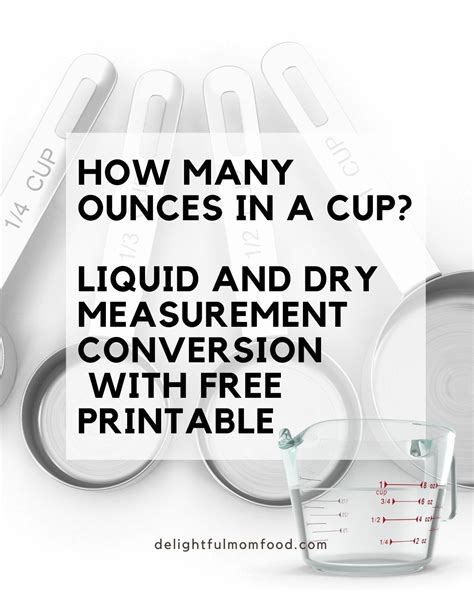 How many ounces in a cup liquid and dry conversions – Artofit