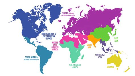 World Region Map - Guide of the World