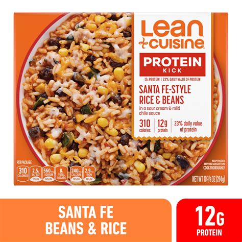 Lean Cuisine Frozen Meal Santa Fe Style Rice And Beans, Protein Kick ...