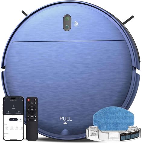 ZCWA Robot Vacuum and Mop Combo,2.4GHz WiFi Link Vacuum Robot,4 ...