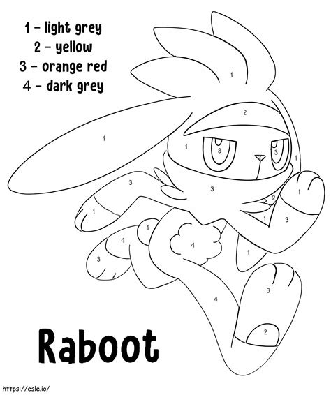 Color By Number Coloring Pages Pokemon