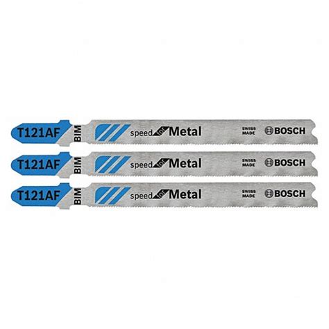 BOSCH, 21, 3 5/8 in Blade Lg, Jigsaw Blade - 44J738|T121AF3 - Grainger