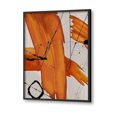 Bold Stroke |Orange Painting | Modern Abstract Painting | Living Room ...