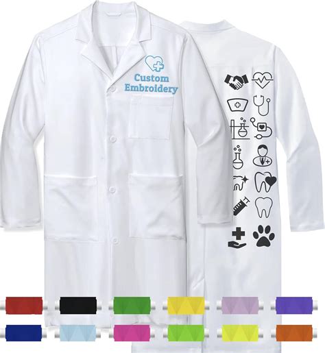 Amazon.com: Personalized Lab Coat, Custom Embroidered Lab Coat with ...