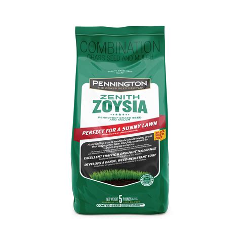 Buy Pennington Zoysia Grass Seed with Mulch; 5 lb. Bag Covers up to ...