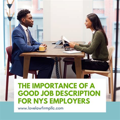 The Importance of a Good Job Description for NYS Employers | LOVE LAW FIRM PLLC