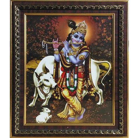 Puja N Pujari God Photo Frames/Lord Gopala Krishna Photo with Frame ...