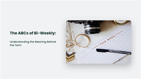 The ABCs Of Bi-Weekly: Understanding The Meaning Behind The Term | CJ&CO