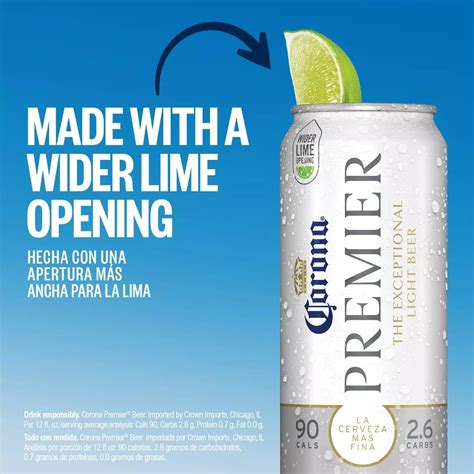 Corona Premier Mexican Lager Import Light Beer 12 oz Cans, 24 pk - Shop ...