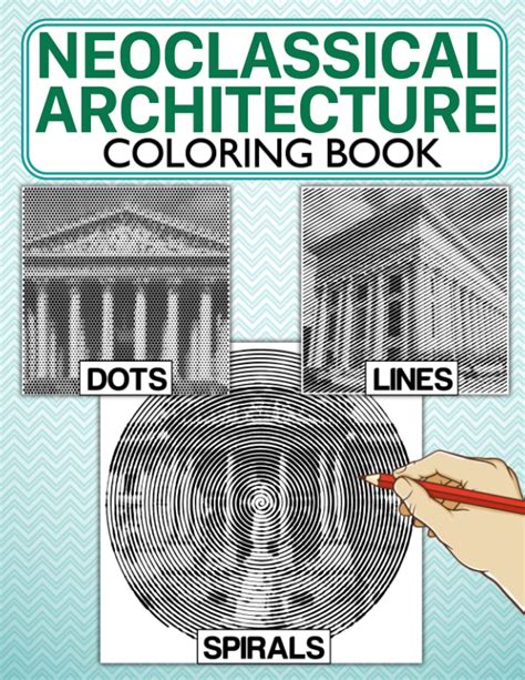 Neoclassical Architecture Dots Lines Spirals Coloring Book Fascinating ...