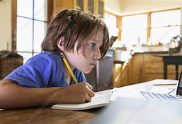 Image result for Boy Writing with His Computer