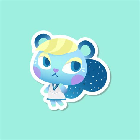 Ione Cute Vinyl Sticker Animal Crossing - Etsy