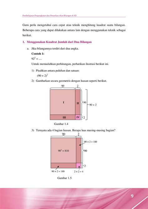 Pembelajaran perpangkatan dan penarikan akar bilangan di sd | PDF