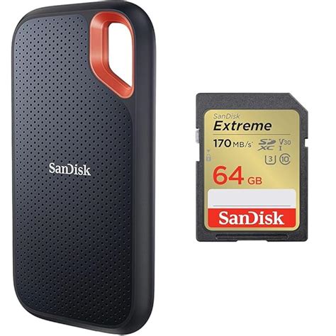 SanDisk Extreme Portable 1TB, 1050MB/s R, 1000MB/s W, 3mtr Drop ...