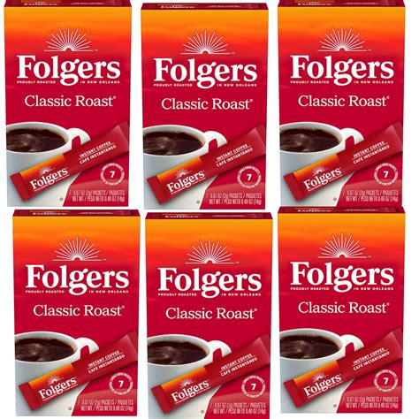 BOSS CLASS Folgers Classic Roast Instant Coffee Crystals, Medium Roast ...