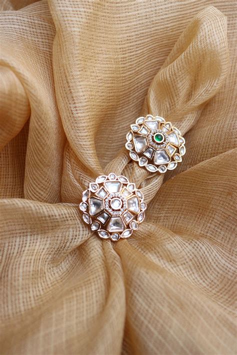 Rose Tone Trapeze Kundan Finger Ring – zahana