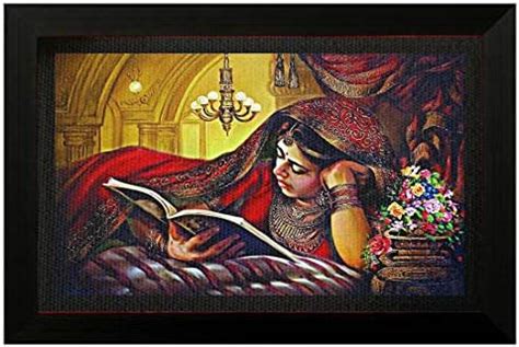 Pintura 'Indian Bride' Canvas Painting (Wood, 50.8 cm x 2.54 cm x 35.56 ...