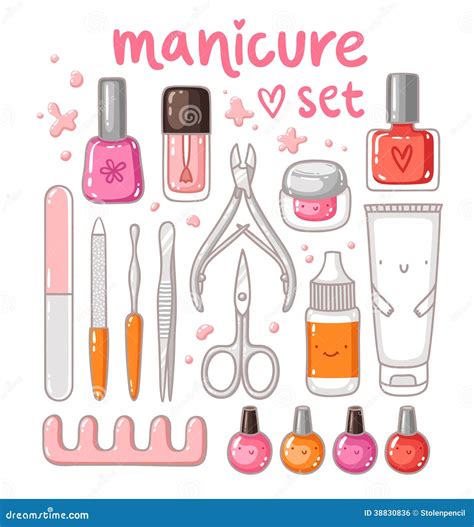 Manicure set stock vector. Illustration of beauty, decoration - 38830836