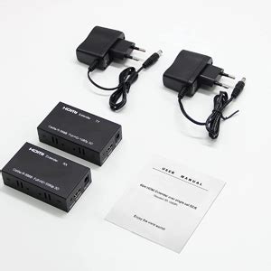 Buy Bcrokory HDMI Extender Up to 60 Meters/196ft, 1080P Transmitter and ...