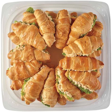 H-E-B Deli Large Party Tray - Rotisserie Chicken Salad Croissant ...