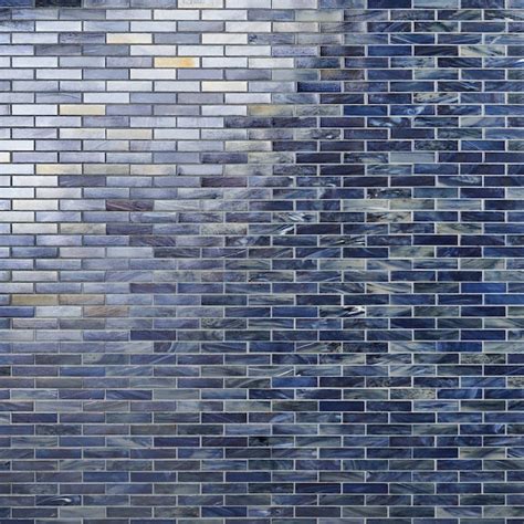 Artmore Tile (Sample) Waterly Sky Blue 4-in x 8-in Polished Glass Brick ...